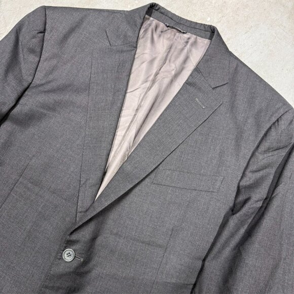 Galliani Blazer Italy E.Thomas Super 130s Wool Sport Coat Grey 48R - Picture 2 of 10